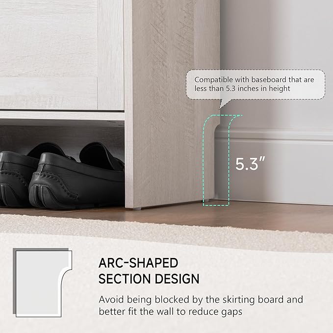 Narrow Shoes Storage Cabinet, Entryway Storage - Image 7