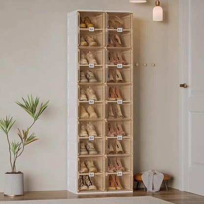 ANTBOX Shoe Organizer Storage Box, Portable Folding Shoe Rack - Image 2