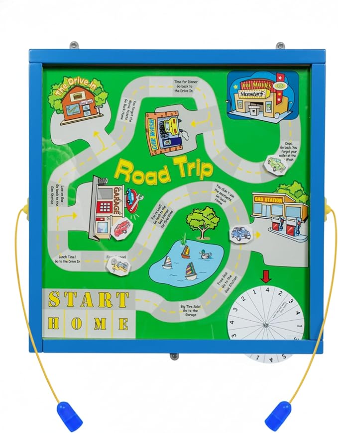 Magnetic Toddler Activity Wall Panel Toy – Interactive Wall Busy Board – by PlayscapesLLC