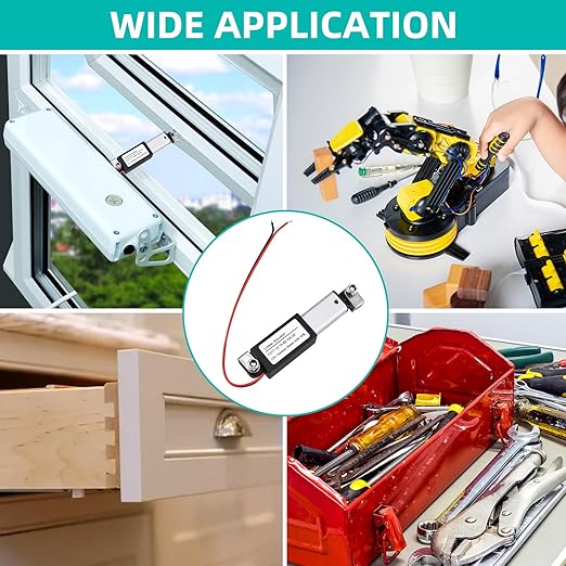 NORJIN 12V Mini Electric Linear Actuator 0.8" Stroke, 32N/7.2lbs, Speed 15mm/s - Image 6