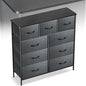 Curved Profile Dresser for Bedroom, Chest of Drawers, 9 Storage Drawers by Sonharlar