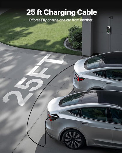 VEVOR Level 1/2 Tesla Charger, 16 Amp, Portable Electric Car EV Charger - Image 4