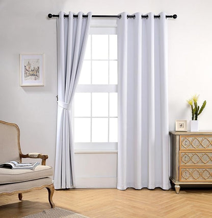 MIUCO Room Darkening Thermal Insulated Grommet Window Blackout Curtains - Image 2