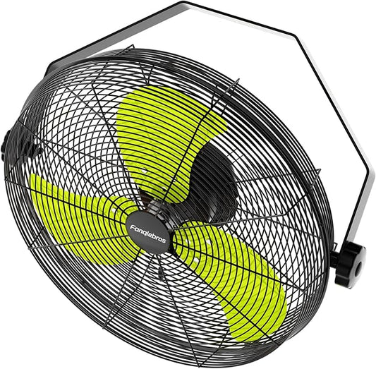 2600 CFM 14 inch Outdoor High Velocity Wall Mounted Fan, 3-Speed Metal Fans by Fanqiebros