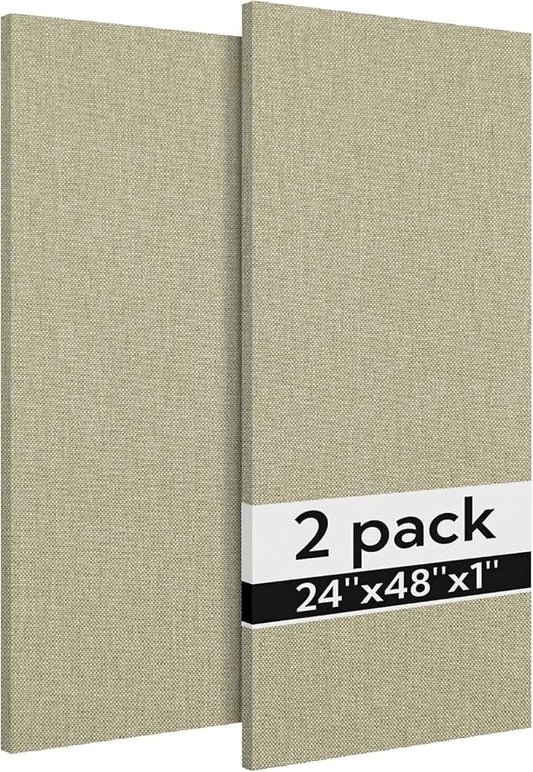 Olanglab Acoustic Panels 2 Pack, Fabric Wrapped Sound Proof Foam Panels by Olanglab
