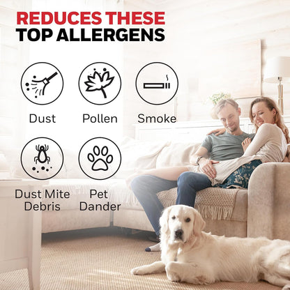 honeywell allergen plus 4-in-1 hepa air purifier for, close-up detail