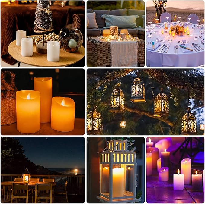 12 Pack Flameless Candles Battery Operated Waterproof Led Candles Candles - Image 7