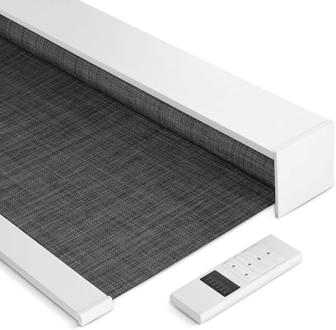 Tipiace Motorized Blinds with Remote Window Roller Shade Wireless Rechargeable by Tipiace