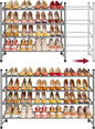 Tajsoon Expandable Shoe Rack for Closet 4 Tier, 29“-41“Adjustable & Stackable by Tajsoon