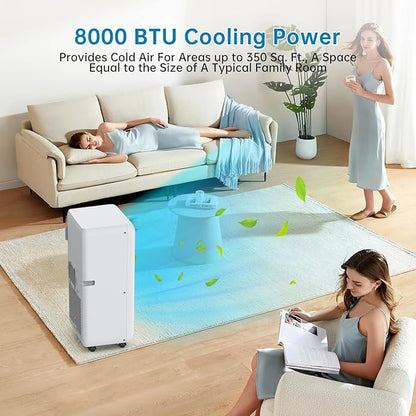 Portable Air Conditioners 8000 BTU, Remote Control AC Unit - Image 3