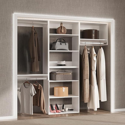 Modular Closet System, Wood Closet Tower Storage - Image 3