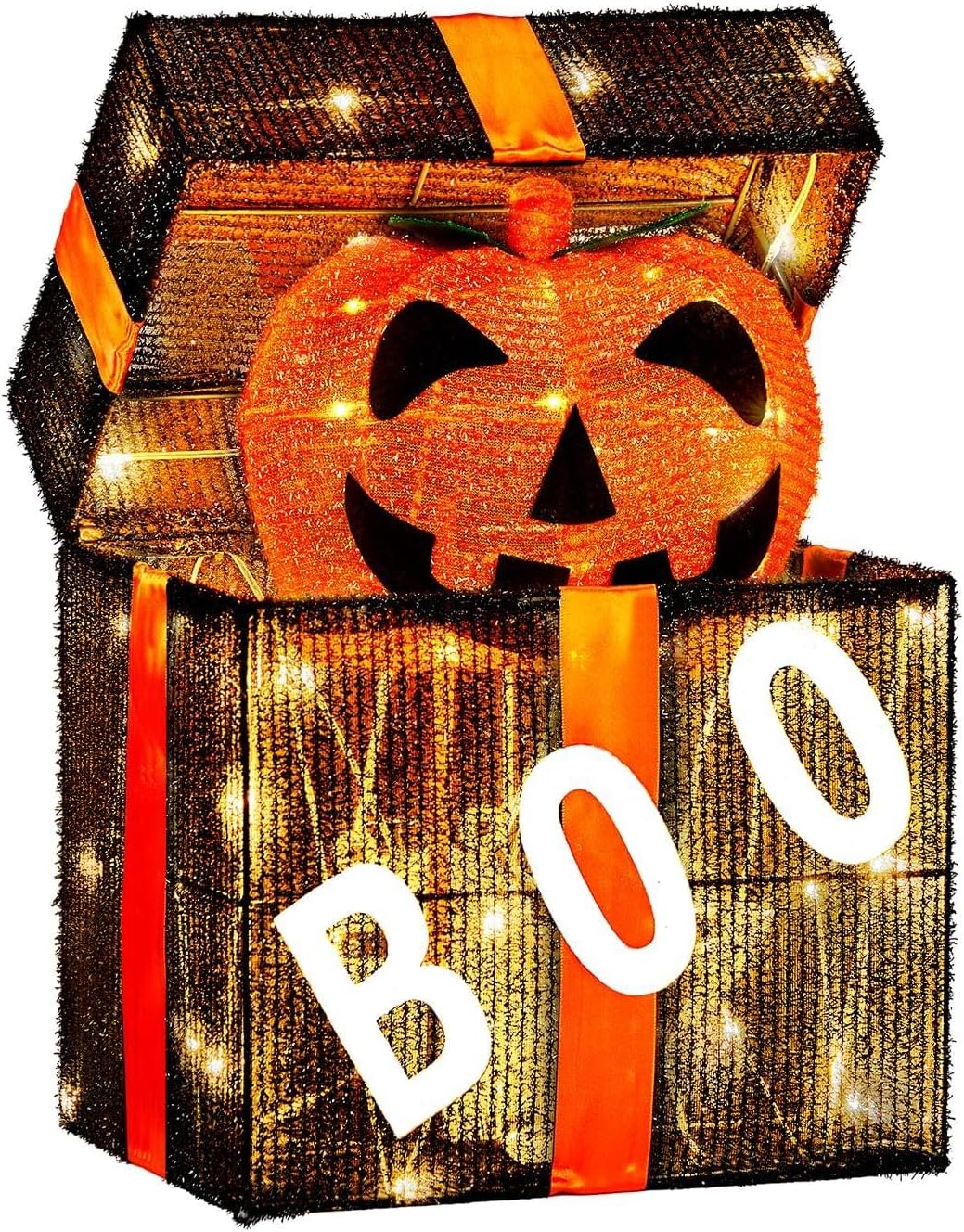 VINGLI Cute Halloween Decorations Outdoor, Animated Pumpkin Decorations Gift ...