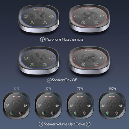 JOUNIVO USB Speakerphone, Omnidirectional Computer Speaker - Image 7