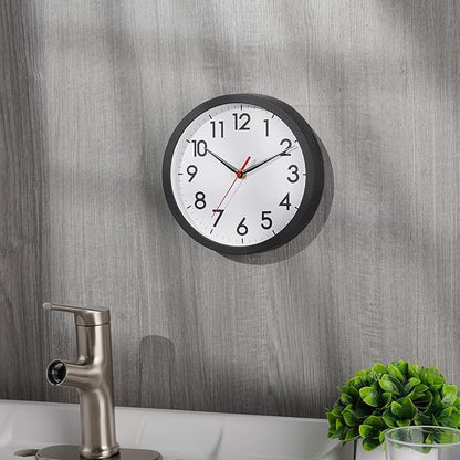 AKCISOT Wall Clock, Modern Small Wall Clocks Battery Operated 8 Inch, Silent - Image 5