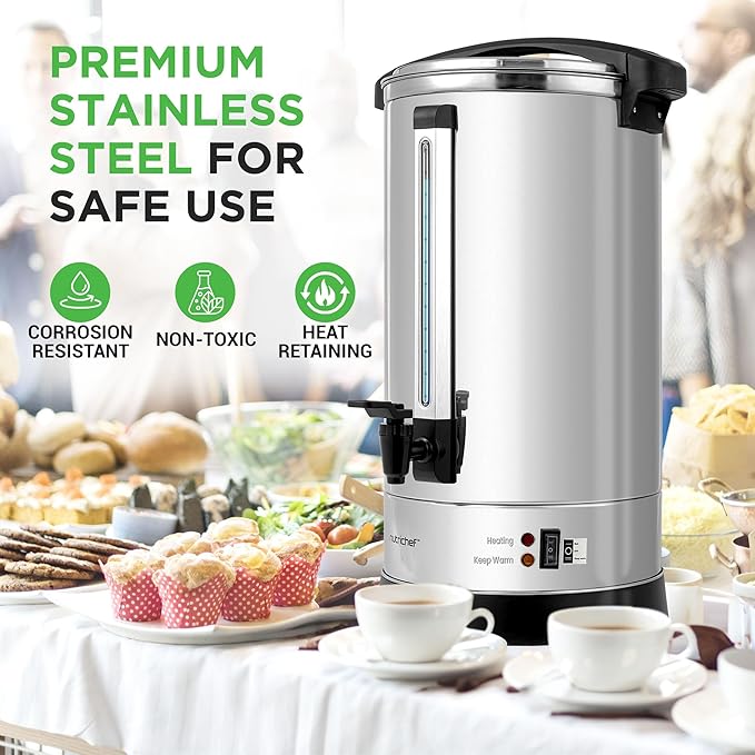 NutriChef Water Boiler and Hot Water Dispenser, 19L Electric Beverage Dispenser - Image 6