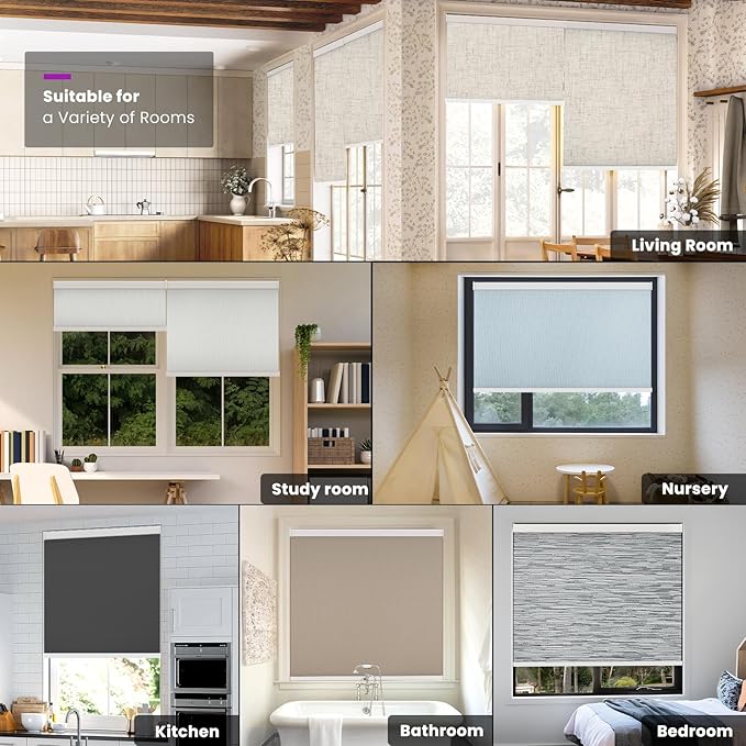 Astomi Motorized Roller Shades for Windows, Smart Blinds, Voice Control - Image 9