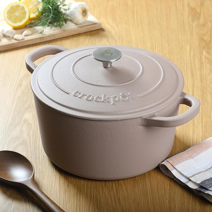 Crock-Pot Artisan 5-Quart Round Cast Iron Dutch Oven - Image 4