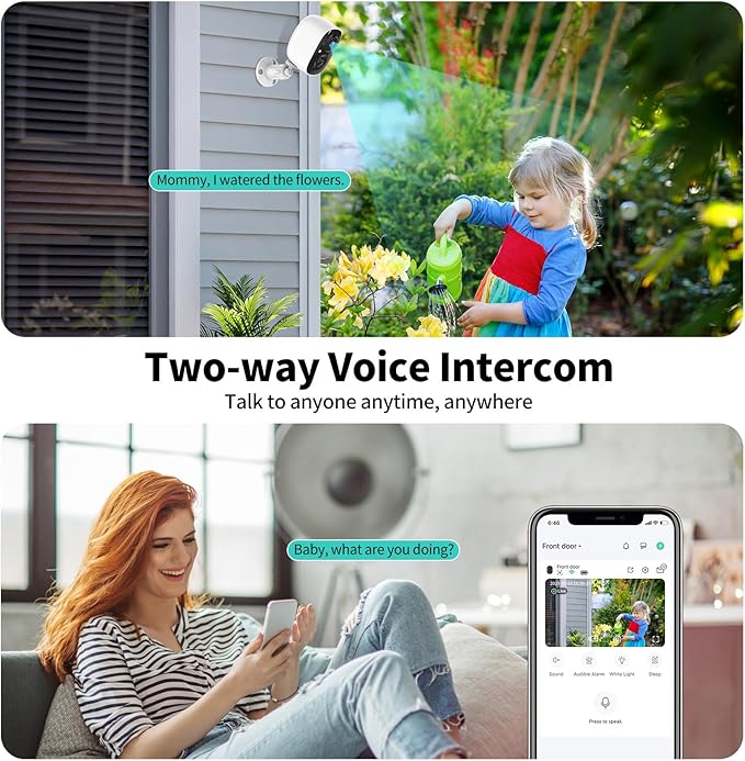 Wireless Security Cameras Outdoor/Indoor, 2K UHD WiFi Smart Security Camera - Image 7
