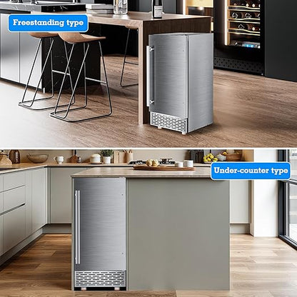 Ice Maker Commercial Under Counter Ice Maker Machine 88Lbs/Day - Image 8