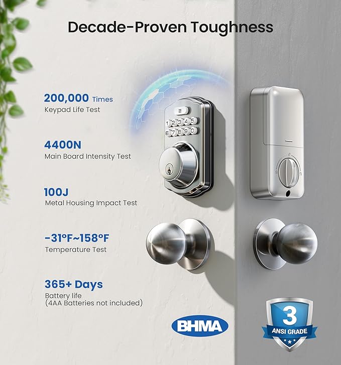 Veise Keyless Entry Door Lock - Image 5