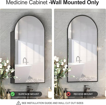 Black Arched Medicine Cabinets - Image 5