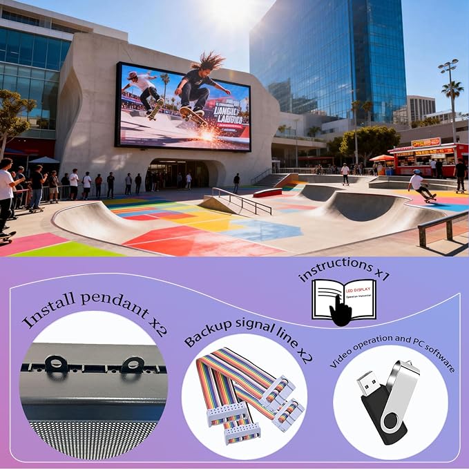 P3 40“x25” Led Sign Programmable Scrolling Digital Display Screen - Image 4