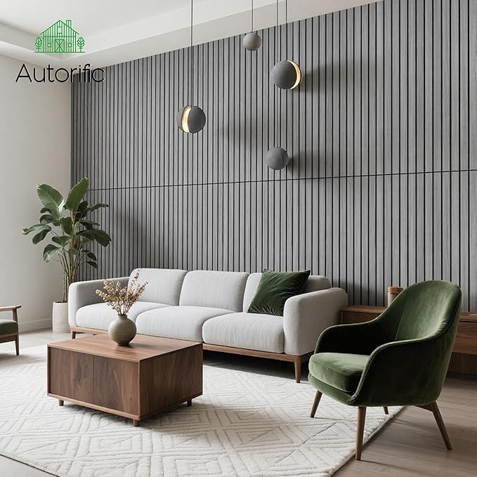 AUTORIFIC Wood Veneer Sound Panels, 10 Pack 47.2”x23.6” Wall Panels, Decorative - Image 6
