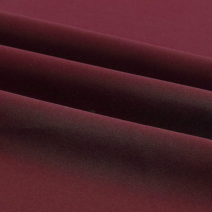 DUALIFE Burgundy Blackout Curtain Panels - Image 8
