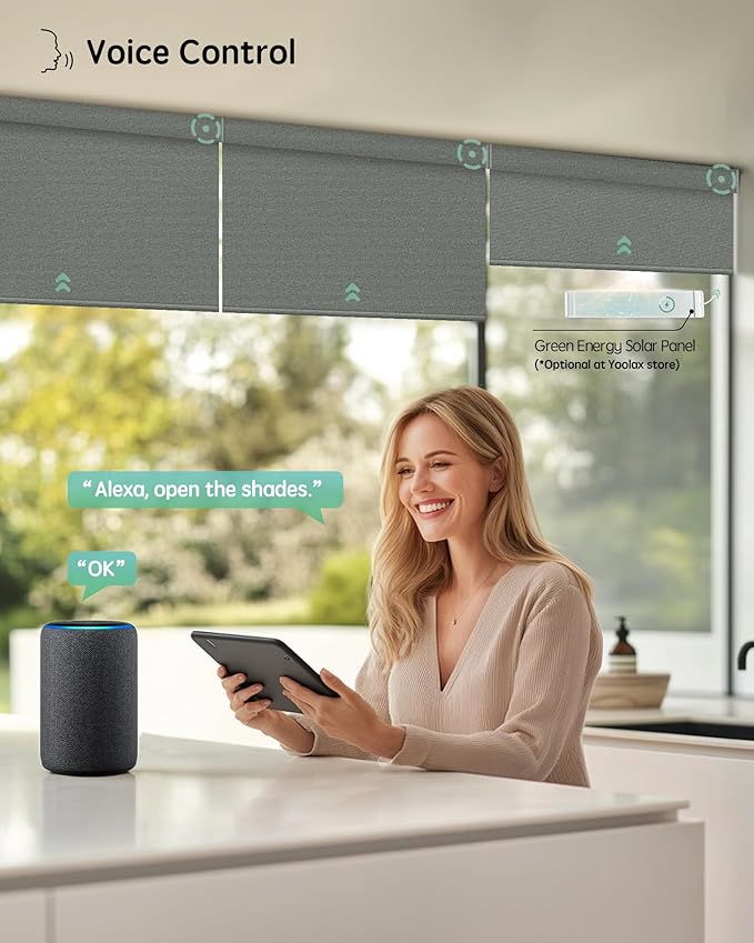Yoolax Motorized Blinds with Remote, Smart Blinds - Image 2