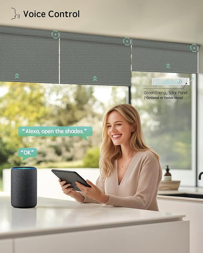 Yoolax Motorized Blinds with Remote, Smart Blinds - Image 2
