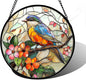 DASTOLL Stained Glass Window Hanging, and Mom 9.8 in by DASTOLL