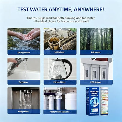 21 in 1 Accurate Drinking Water Testing Kits, 145 Strips + 4 Bacteria Tests - Image 7