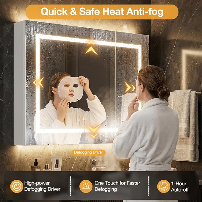 24"x32" Bathroom Medicine Cabinet - Image 7