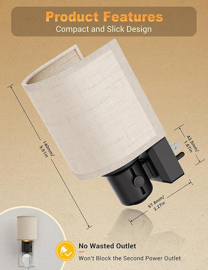 JandCase Night Lights Plug into Wall, LED Night Light Dimmable, Nightlight - Image 6