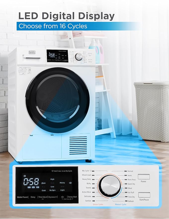 BLACK+DECKER 4.4 Cu. Ft. Electric Dryer - Image 2