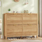 Shoe Cabinet Storage for Entryway, Fluted Shoe Cabinet by YomiluveDesign