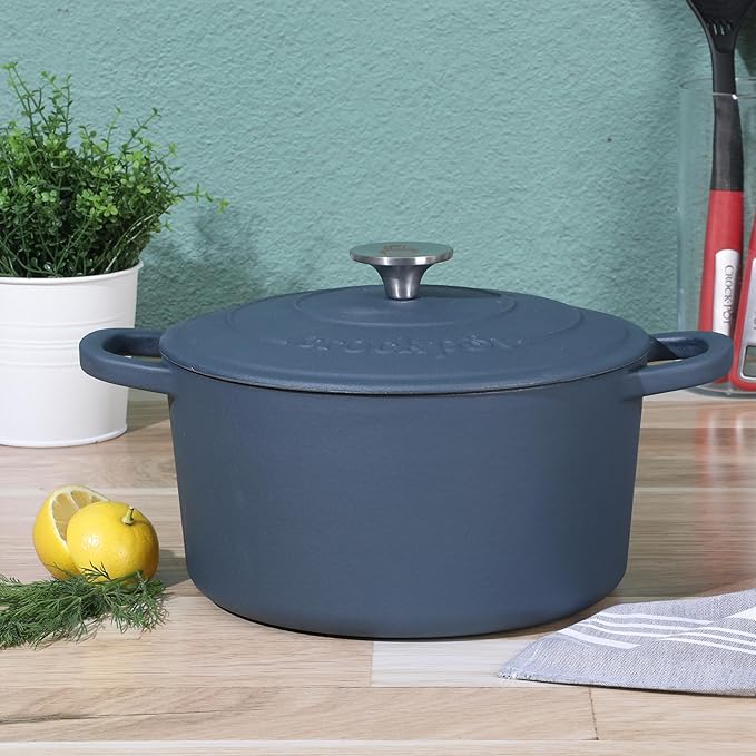 Crock-Pot Artisan 5-Quart Round European Enameled Cast Iron Dutch Oven - Image 2