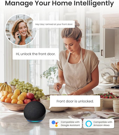 DESLOC C100 Plus Built-in WiFi Smart Lock, Keyless Entry Door Lock - Image 4