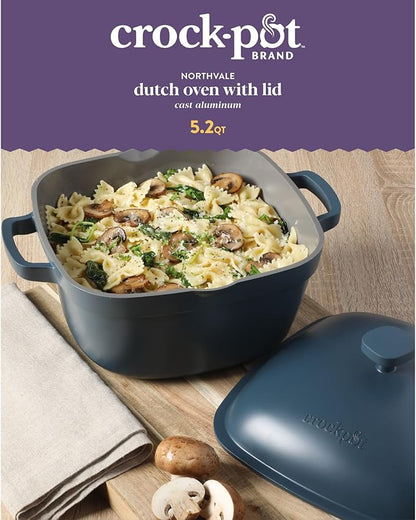 Crock-Pot Northvale Cast Aluminum Lightweight Durable 5.2 Quart Heavy Duty - Image 2