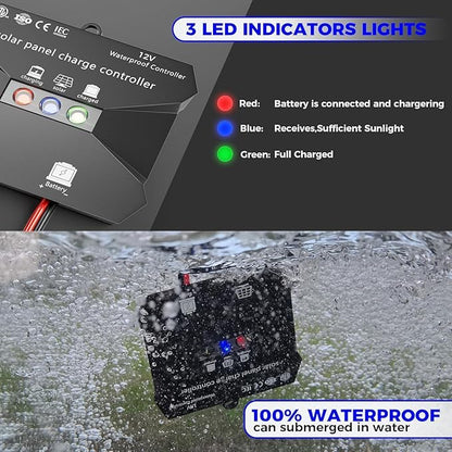Voltset MPPT Solar Charge Controller : IP65 Waterproof - Image 2