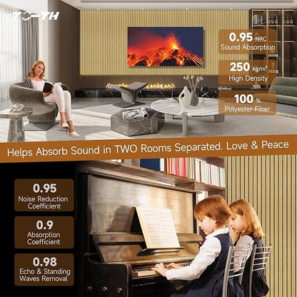 TO-TH Large Art Acoustic Panels, 5 Pack Sound Absorbing Panels, 47.2” x 23.6” x - Image 6