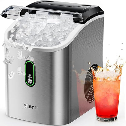Silonn Nugget Ice Maker Countertop, Pellet Ice Machine by Silonn