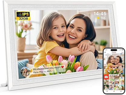 Frameo 10.1" Digital Picture Frame, Smart WiFi Digital Photo Frame by BrightandPowerYourLife