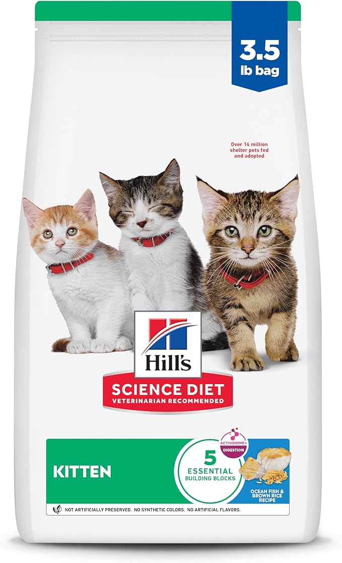 Hill's Science Diet Kitten, Kitten Premium Nutrition, Dry Cat Food, Ocean Fish by HillsPetNutrition