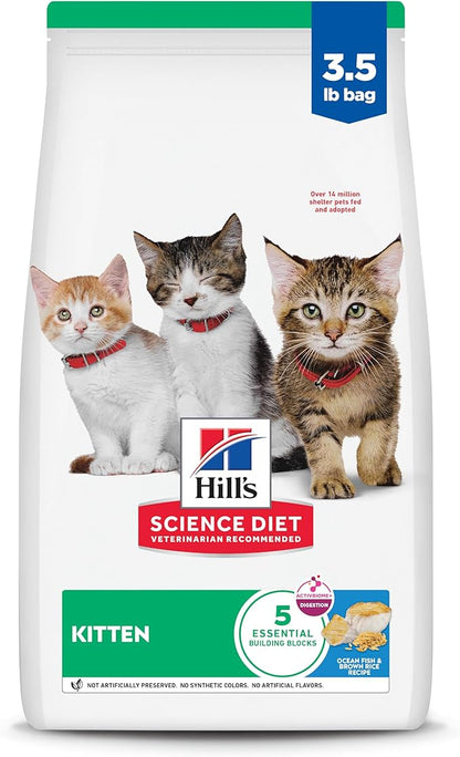 Hill's Science Diet Kitten, Kitten Premium Nutrition, Dry Cat Food, Ocean Fish by HillsPetNutrition