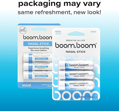 BoomBoom Nasal Stick | Vapor Flow Technology | Cool Refreshing Sensation | - Image 2
