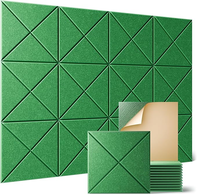 Sonicism 12 Pack X-Lined Acoustic Panels by Sonicism