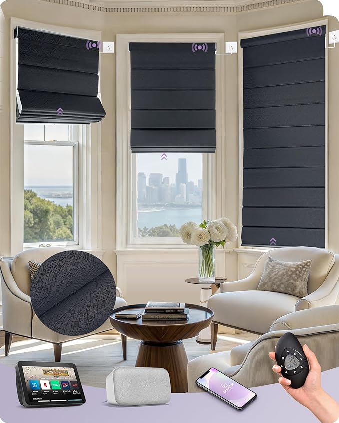 Graywind Smart Roman Shades Compatible by Graywindbeyondshading