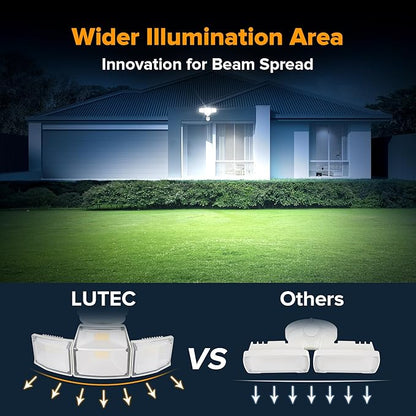 LUTEC 80W 9000LM LED Security Lights Motion Sensor Outdoor Lights, 4 Head LED - Image 7