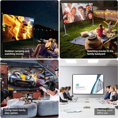 Portable Projector Screen with Stand Outdoor: Camping Projection Screen 80 inch - Image 2